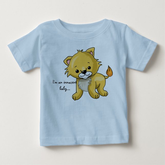 kleiner Löwe Baby T-shirt (Vorderseite)