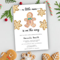 Kleiner Mann Lebkuchenmann Weihnachten Baby Shower