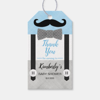 Kleiner Mann Marineblau Babydusche Gefallen Geschenkanhänger