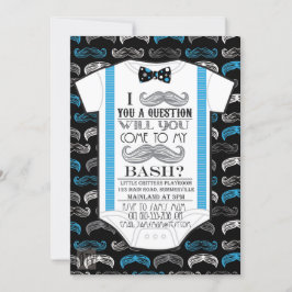 Kleiner Mann / Mustache Bash Baby Dusche Einladung