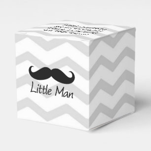 Kleiner Mann-Schnurrbart-Zickzack niedliche Jungen Geschenkschachtel