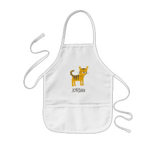 Kleiner Mann   Tiger Bow Krawatte Kinderschürze