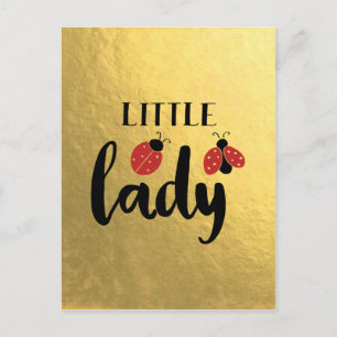 Kleiner Marienkäfer Ladybug Postkarte