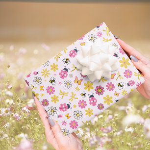 Kleiner Marienkäfer Rosa Mädchen Baby Shower Geschenkpapier Set