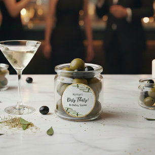 Kleiner Martini-Soirée-Spaß Runder Aufkleber