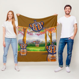 Kleiner Mäuschen Fleece-Decke Fleecedecke