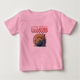 kleiner Meistervalentin lächelnder Teekessel Regen Baby T-shirt