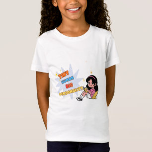 Kleiner Mensch Große Persönlichkeit Lustige Mädche T-Shirt