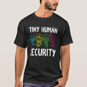 Kleiner menschlicher Sicherheits-Kinderbetreuer Ba T-Shirt