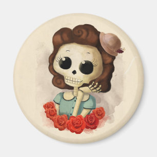 Kleiner Miss Tod und Rose Magnet