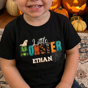 kleiner Monster Halloween 2026personalisierter Kle Baby T-shirt