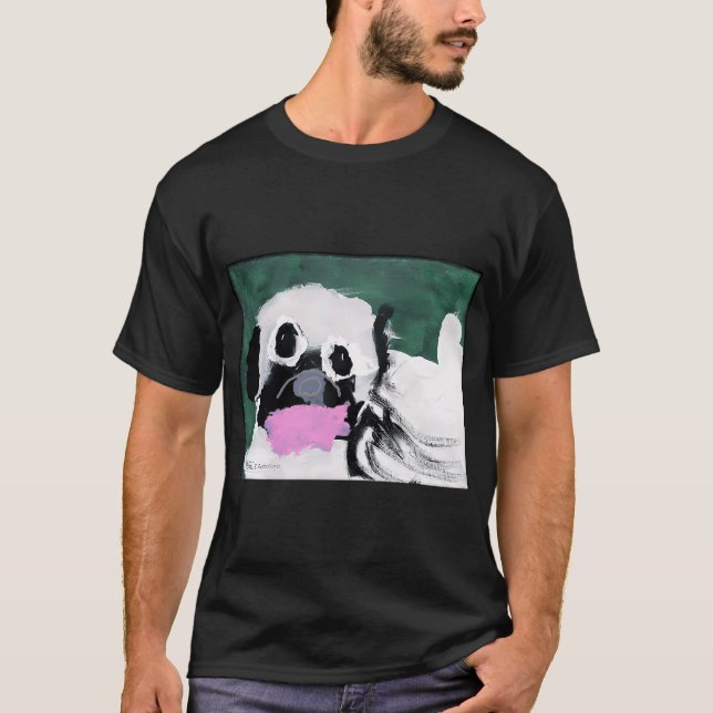 Kleiner Mops T-Shirt (Vorderseite)