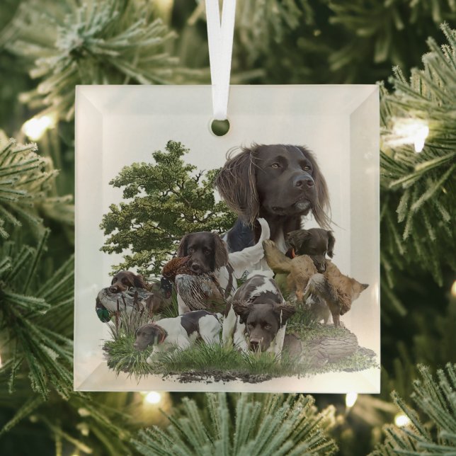 Kleiner Munsterlander Ornament Aus Glas (Insitu)