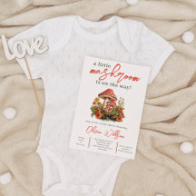 Kleiner Mushroom Fall Minimalistisch Retro Babydus