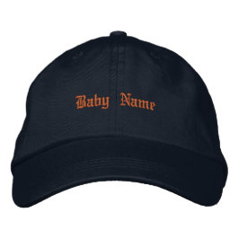 Kleiner Navy-Schatz Entzückender Baby-Name Navy-Mü Bestickte Baseballkappe