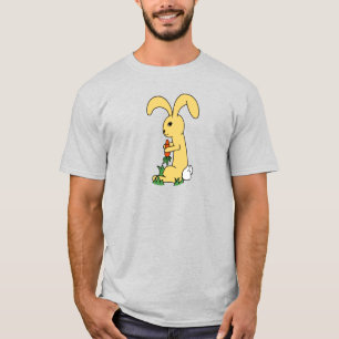 Kleiner Niedlicher gelber Cartoon Beleuchtung mit  T-Shirt