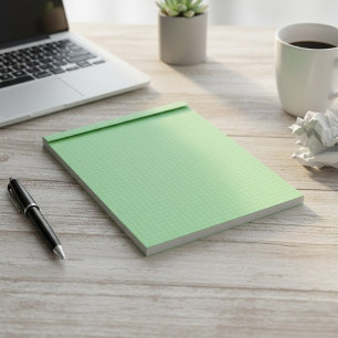 Kleiner Notizblock mit Millimeterpapier grün (Gitt