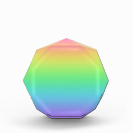 Kleiner Octagon-Rainbow-Acrylblock Fotoblock