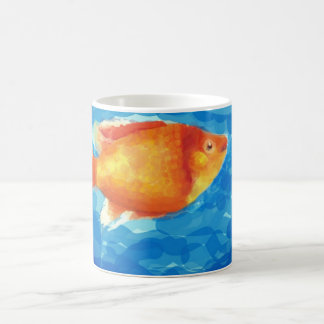 Kleiner orangefarbener Fisch Kaffeetasse