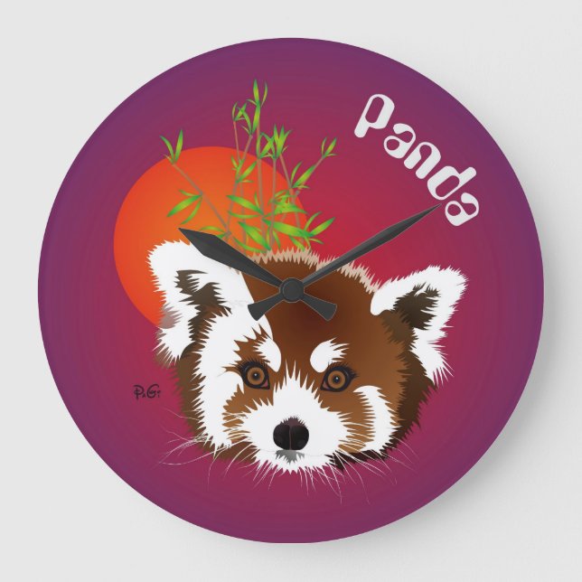 Kleiner Panda, Ailurus fulgens Uhr (Vorderseite)