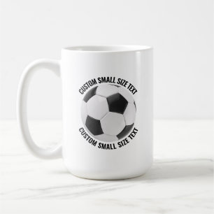 Kleiner personalisierter Textfußball 425g, individ Kaffeetasse
