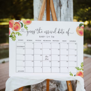 Kleiner Pfirsich schätzt die Fälligkeit Datum Kale Poster