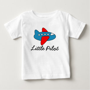 Kleiner Pilot-Babyooverall mit Flugzeug-Cartoon Baby T-shirt