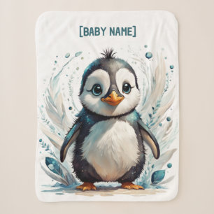 Kleiner Pinguin Personalisiert Sherpadecke