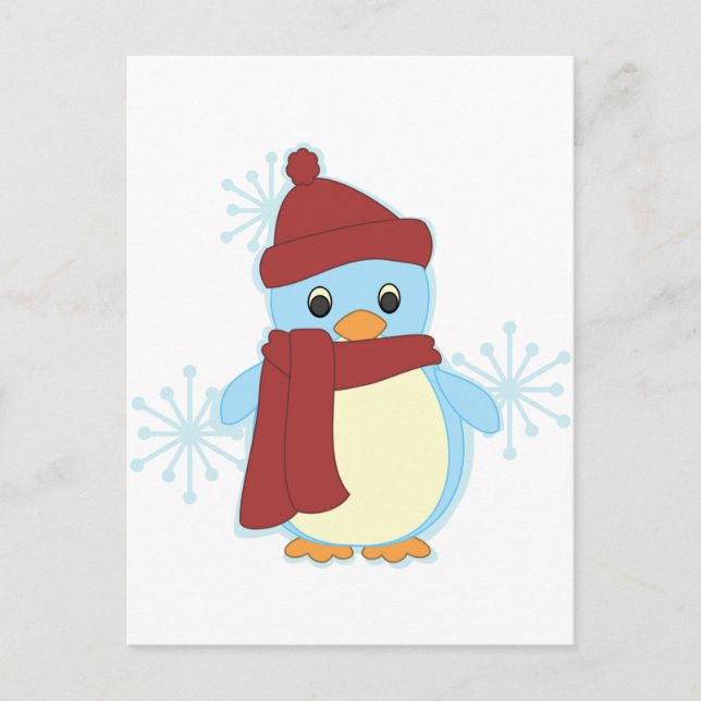Kleiner Pinguin Postkarte (Vorderseite)