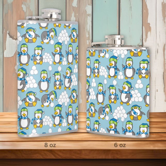 Kleiner Pinguinhintergrund Flachmann (Von Creator hochgeladen)