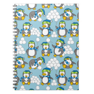 Kleiner Pinguinhintergrund Notizblock