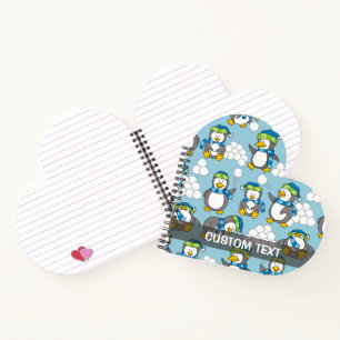 Kleiner Pinguinhintergrund Notizbuch