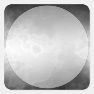 Kleiner Platz mit schwarzem Marmor Quadratischer Aufkleber