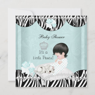 Kleiner Prinz Baby Shower Baby Junge Minze Einladung