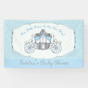 Kleiner Prinz, blaue Babyparty Banner