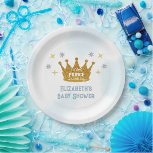 Kleiner Prinz Jungen-Baby-Party Pappteller