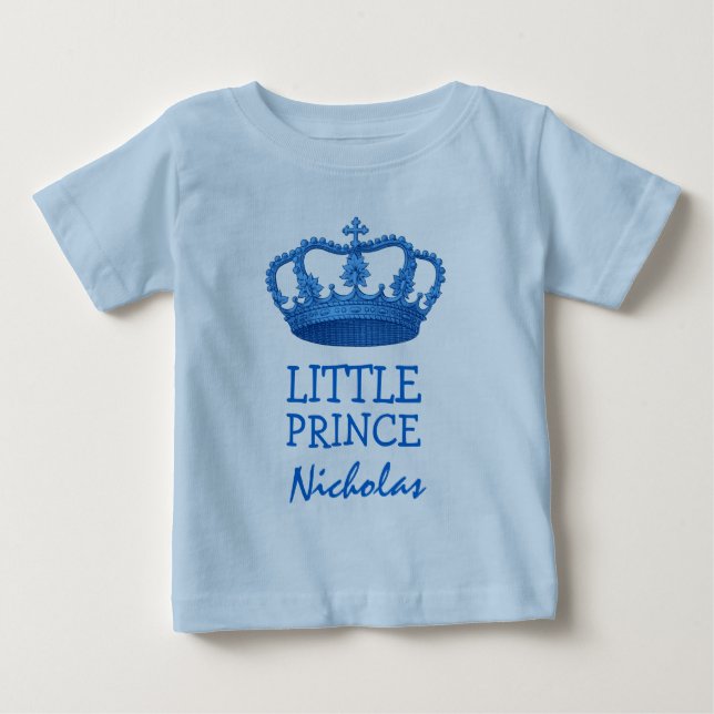 Kleiner Prinz mit Krone V25 Baby T-shirt (Vorderseite)