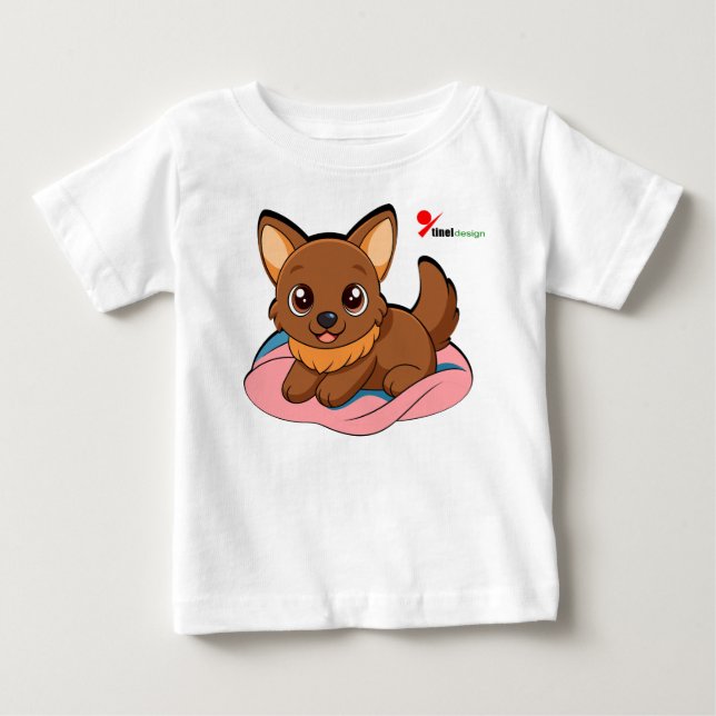 Kleiner Puppy Baby T - Shirt (Vorderseite)