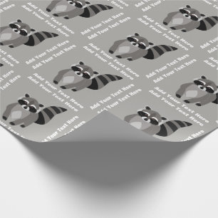 Kleiner Raccoon-Gauner-personalisierte Geschenkpapier