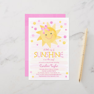 Kleiner Ray der Sonnenschein-Watercolor-Babydusche