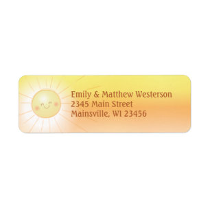 Kleiner Ray mit Sonnenschein-Baby-Dusche