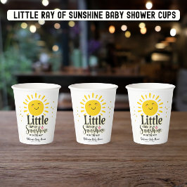 Kleiner Ray of Sunshine Glitzer Babydusche Pappbecher