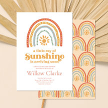 Kleiner Ray von Sunshine Boho Rainbow Baby Shower