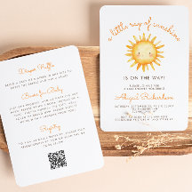 Kleiner Ray von Sunshine QR Code Babydusche