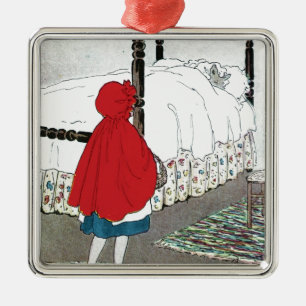 Kleiner Red Riding Hood: Was für großartige Ohren  Silbernes Ornament