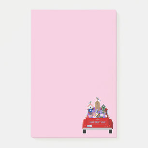 Kleiner Red Truck Spring Post-it Klebezettel
