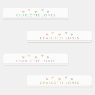 Kleiner Regenbogen Herz für einfache wasserdichte  Etiketten