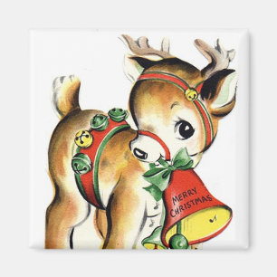 Kleiner Rentier Vintage Magnet
