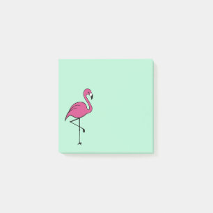 Kleiner Retro Flamingo zu tun List Post it Notes Post-it Klebezettel