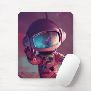 Kleiner rosa Außerirdischer Mousepad